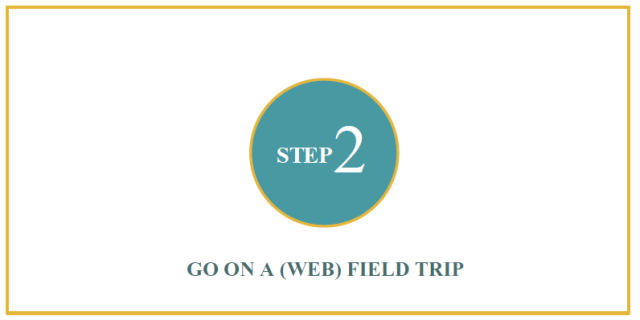 Step 2: Go on a (web) field trip (text-based image)